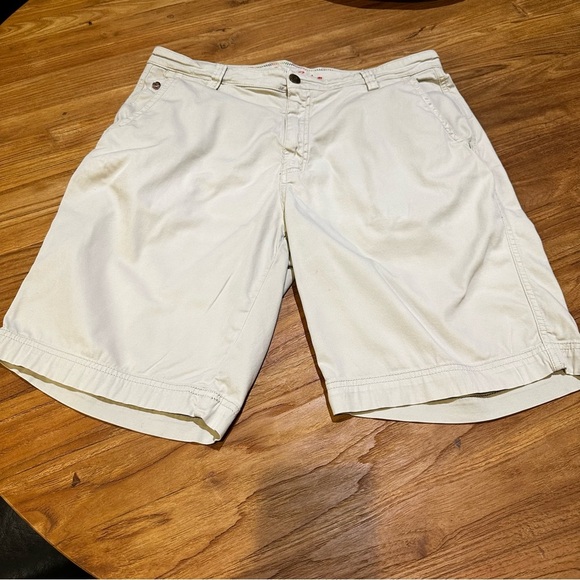 Robert Graham Mens Khaki Light Tan Flat Front Shorts Golf Casual Lounge Designer - Picture 1 of 6